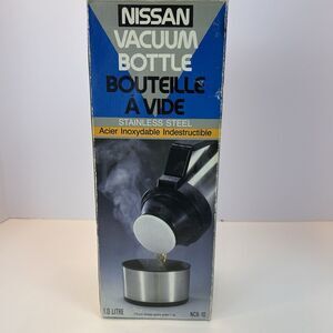 Nissan Vacuum Stainless Steel Thermos HSM-900 Hot Cold Travel 32 oz